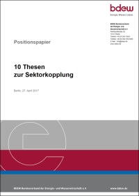Neues BDEW-Positionspapier: „10 Thesen zur Sektorkopplung“
