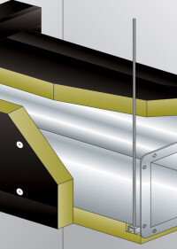 Conlit Duct Board 90: Schlanke Steinwolle-Platten zur Dämmung von Lüftungskanälen aus Stahlblech