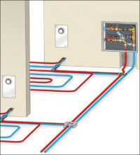 Oventrop „Unidis“: Verlegung von Flächenheizungen ohne Verteiler und Fremdenergie