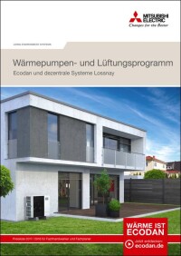 Neue Preisliste und Landing-Pages zu Wärmepumpen und Lüftungsgeräten von Mitsubishi Electric