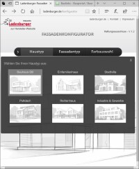 Online: Neuer „Fassaden-Konfigurator“ von Ladenburger