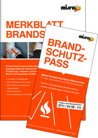 Merkblatt Brandschutz und Brandschutzpass von Missel neu aufgelegt