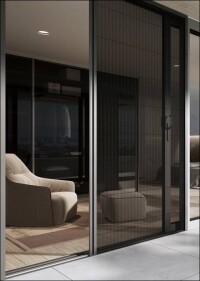 Insektenschutz für großformatige Fenstertüren