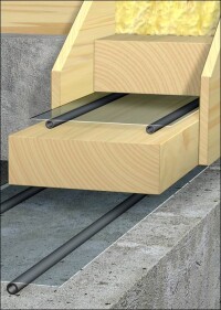 Dichtung für Schwellen und Wandstöße im Holzbau à la Trelleborg