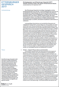 Strategiepapier für mehr Qualität von Infrastrukturen und Quartieren