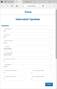 Schöck unterstützt mit Isokorb-Typenfinder auch die Bemessung