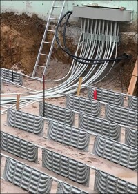 Neuartige oberflächennahe Erdwärmekollektoren von GeoCollect mit geringem Flächenbedarf