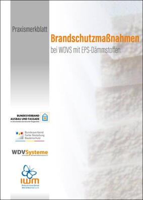 Vier Verbände veröffentlichen Praxismerkblatt zum Brandschutz bei WDVS mit EPS