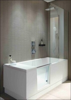 Shower + Bath: Walk-In-Dusche und Badewanne à la Duravit