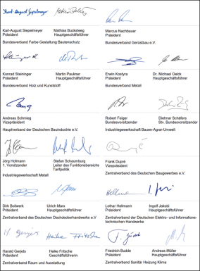 Bau- und Ausbauverbände wollen ihre Tarifpolitik besser koordinieren