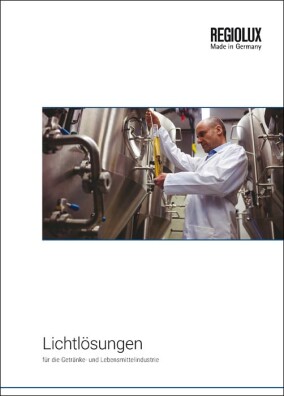 Regiolux-Broschüre zur LED-Beleuchtung für die Getränke- und Lebensmittelindustrie
