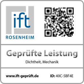 „ift-geprüft“: Echtheitsnachweis für im ift Rosenheim geprüfte Produkte