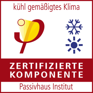 zertifizierte Passivhaus-Komponente