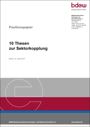 BDEW-Positionspapier: „10 Thesen zur Sektorkopplung“