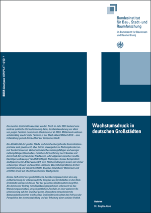 BBSR-Analyse „Wachstumsdruck in deutschen Großstädten“