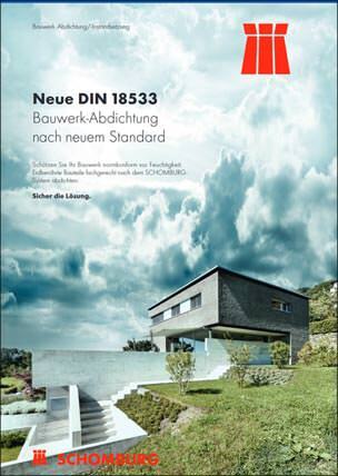 Broschüre „Neue DIN 18533 - Bauwerk-Abdichtung nach neuem Standard“