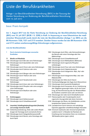 Liste der Berufskrankheiten