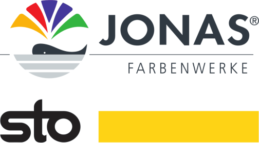 Logos von Jonas Farbenwerke und Sto