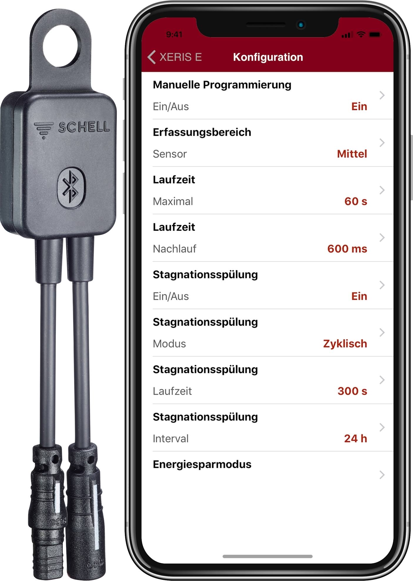 kleine Lösung: Elektronische Schell-Armaturen per Bluetooth managen