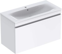 Badserie Keramag Renova Nr. 1 Plan um fünf neue Möbelwaschtische im Slim Design erweitert