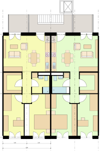 Maximal 10 Euro/m² Miete im volumenoptimierten Ziegelhaus in Frankfurt-Oberrad