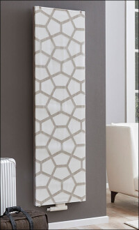 Textiler, waschbarer Designüberzug (Husse) für Vertikalheizkörper neu von Purmo