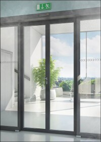 Brandschutz, Fluchtweg, Transparenz und Barrierefreiheit unter einem Sturz