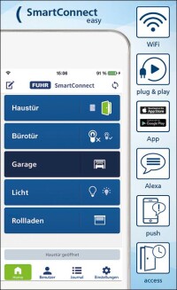 „Alexa, ist die Haustür abgeschlossen?“ Zutrittskontrolle von Fuhr mit SmartHome-Funktionen