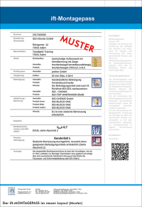 ISO-Chemie erleichtert Erstellung eines ift-Montagepasses