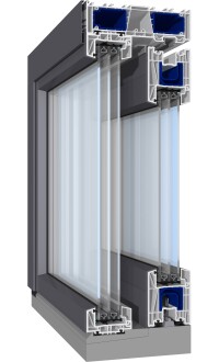 Salamanders Hebeschiebetür „evolutionDrive: HST“ mit RC2 und neuer schlanker Rahmenkontur