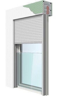 Beck+Heun kombiniert Glas-Absturzsicherung VisioNeo mit seinen Sonnenschutzsystemen