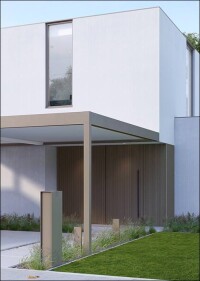 Terrassenüberdachung und Carport in einem Design