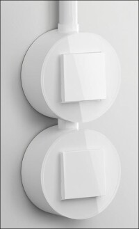 Schalterprogramm Gira Studio nimmt sich u.a. frühe Aufputzinstallationen zum Vorbild