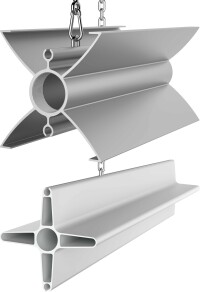 Leichte Deckenstrahlprofile zum Heizen und Kühlen bis 16 m Raumhöhe