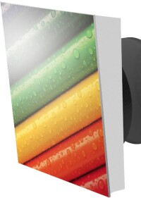 DesignFan: Dezentrale Wohnraumlüftung mit eigenem Foto auf der Innenblende