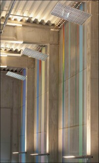 Spiegel-Werfer-System zur Schwimmhallenbeleuchtung