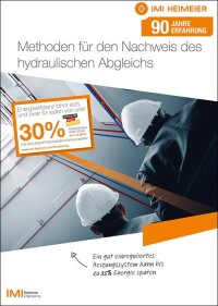 IMI-Broschüre „Methoden für den Nachweis des hydraulischen Abgleichs“ umfassend aktualisiert