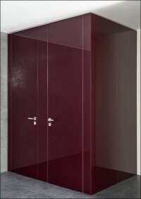 Vento: Schäfers neue raumhohe, minimalistische WC-Trennwand aus viel Glas