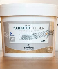 Ersten Parkettkleber ohne Weichmacher gibt's von Bau&shy;<nobr>fritz</nobr>