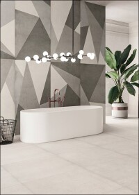 „Master Plan“: Neue Fliesen-Kollektion von Ceramiche Refin mit Beton als rotem Faden