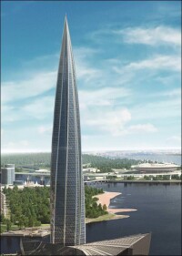 Lakhta Center in St. Petersburg: Mit 462 Metern der derzeit höchste Wolkenkratzer Europas