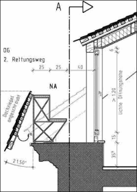 Fluchtweggaupe als zweiter Rettungsweg