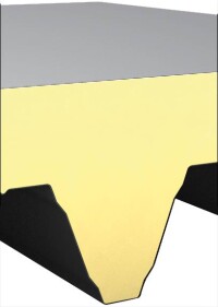 3-in-1-Flachdachsystem Isodach TRX 135 von Hoesch: selbstragend, dämmend und abdichtend