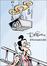 Achtung, Kamera! Vermieter darf weder eine echte Überwachungskamera noch eine Attrappe installieren