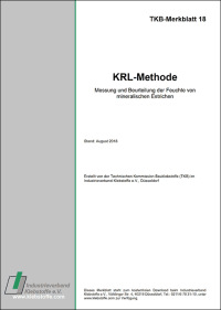 Neue Publikationen der Technischen Kommission Bauklebstoffe (TKB) zur KRL-Methode