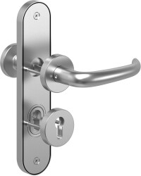 Neuer Kombi-Sicherheitsbeschlag für Wohnungstüren: außen einbruchsicher, innen schick