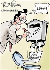 Briefkästen vor Gericht