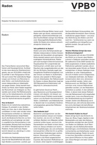 Radonschutz ab Ende 2018 verpflichtend! VPB zur neuen Strahlenschutzverordnung.