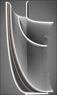 Strömungsoptimierte Innenblende von getAir unterstützt Mischlüftung