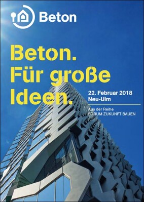 „Beton in der Architektur“ während der 62. BetonTage